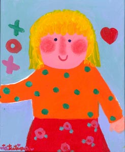 12BlondeGirl with Kisses