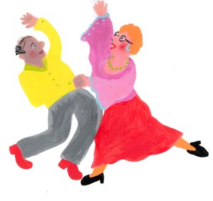 2Happy Dancing Couple