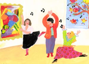 6Happy Dancing Family