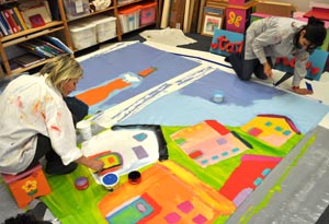 9Barbara & Georgia Painting Canvas