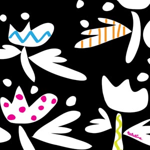 9black-&-white-tulips