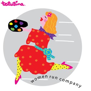 woman run company logo
